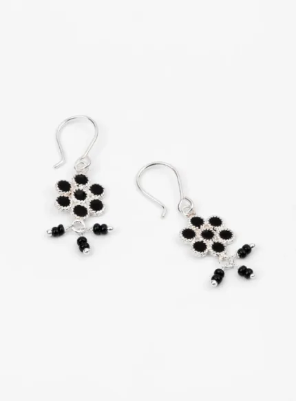 Pearl Studded Silver Earrings